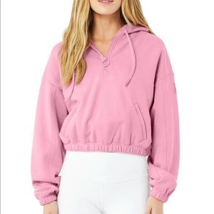 Alo Refreshed Stadium Half-Zipped Hoodie